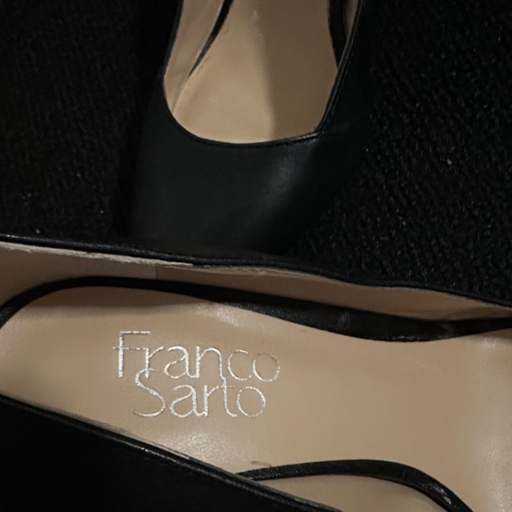 Franco Sarto Classic Black Heels - Picture 2 of 9